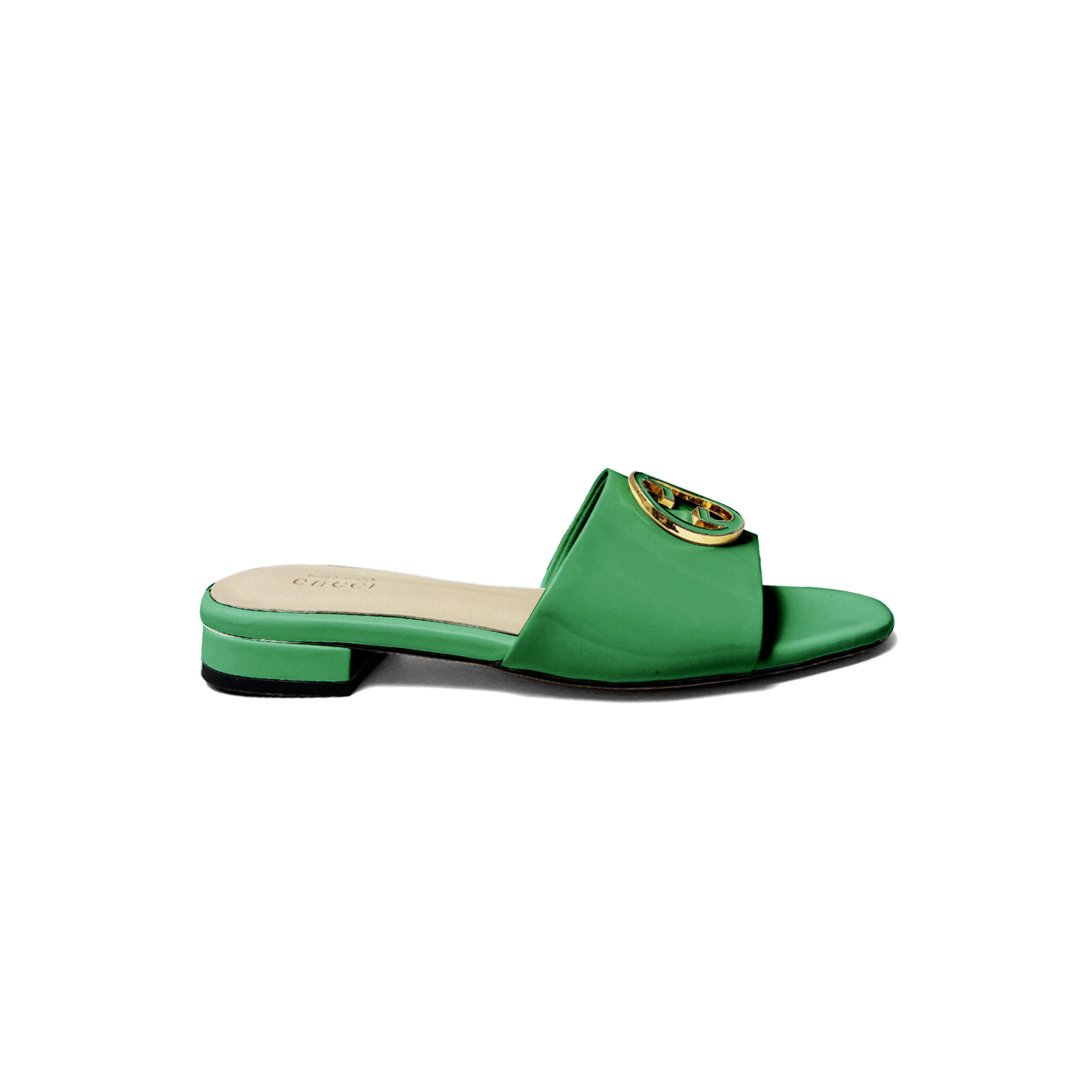 GUCCI WOMEN'S ROUND INTERLOCKING G SANDAL 820860